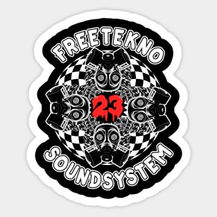 Soundsystem Rave Teknival 23 Sticker